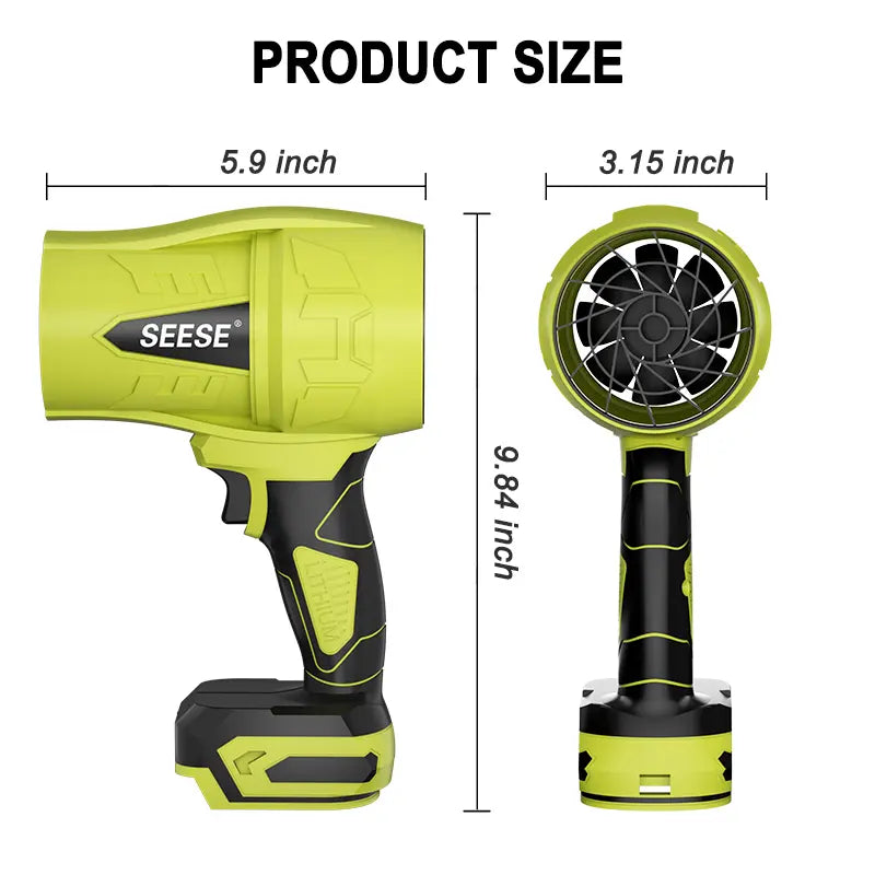 Cordless Turbo Jet Leaf Blower, Handheld Turbo Fan with Pure Copper Motor, Multi-Purpose Air Duster for Car Drying, Snow Clearing, Garden & Home Maintenance – Ideal Holiday & Halloween Gifts