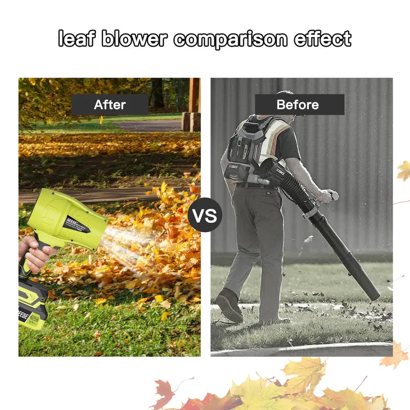 Cordless Turbo Jet Leaf Blower, Handheld Turbo Fan with Pure Copper Motor, Multi-Purpose Air Duster for Car Drying, Snow Clearing, Garden & Home Maintenance – Ideal Holiday & Halloween Gifts