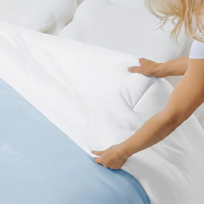 Marshmallow Comforter, Double-Stuffed Ultra Soft A-Class Fabric Blanket, Heat Adaptive Vegan Fill OEKO-TEX Certified Machine Washable