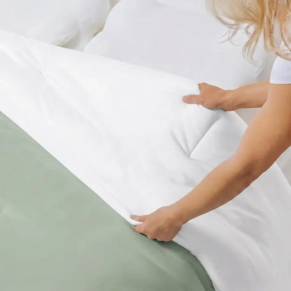 Marshmallow Comforter, Double-Stuffed Ultra Soft A-Class Fabric Blanket, Heat Adaptive Vegan Fill OEKO-TEX Certified Machine Washable