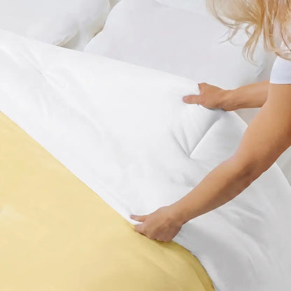Marshmallow Comforter, Double-Stuffed Ultra Soft A-Class Fabric Blanket, Heat Adaptive Vegan Fill OEKO-TEX Certified Machine Washable